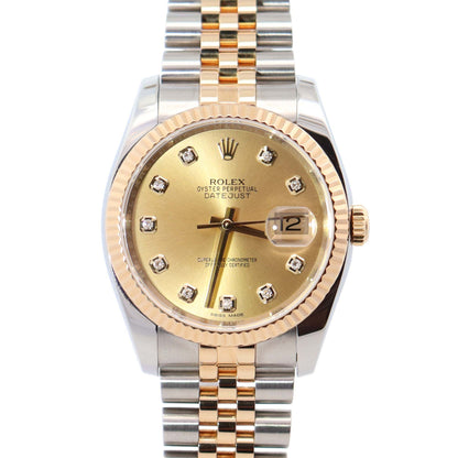 Rolex Datejust 36mm Champagne Dial Watch Ref# 116233 - Happy Jewelers Fine Jewelry Lifetime Warranty