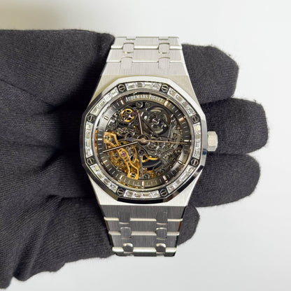 Audemars Piguet Royal Oak 41mm Openwork Dial Watch Ref# 15412BC.ZZ.1220BC.01