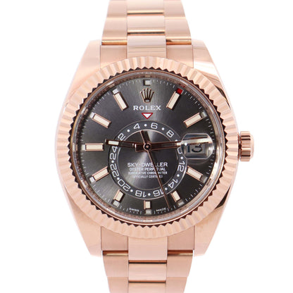Rolex Sky-Dweller 42mm Rhodium Dial Watch Ref# 326935 - Happy Jewelers Fine Jewelry Lifetime Warranty