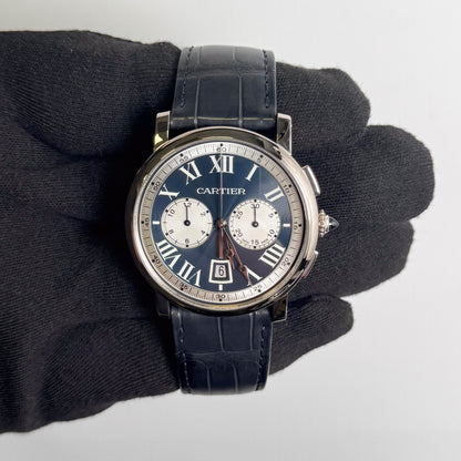 Cartier Rotonde De 40mm Blue Dial Watch Ref# W1556239