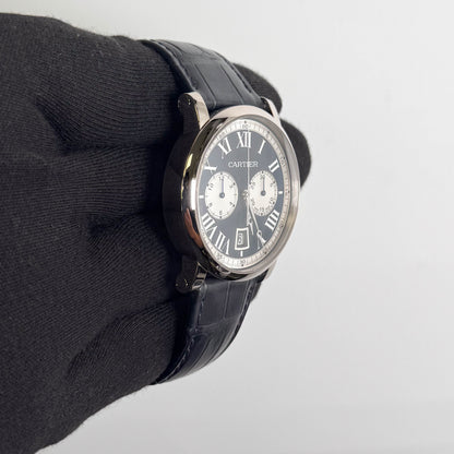 Cartier Rotonde De 40mm Blue Dial Watch Ref# W1556239