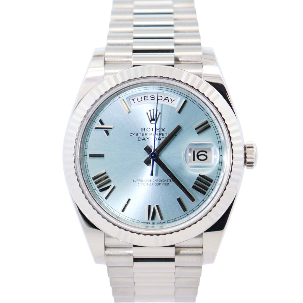 Rolex Day-Date 40mm Blue Dial Watch Ref# 228236 – Happy Jewelers
