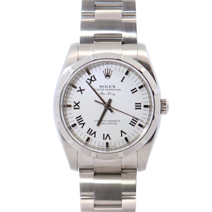 Rolex Air-King 34mm White Dial Watch Ref# 114210 - Happy Jewelers Fine Jewelry Lifetime Warranty