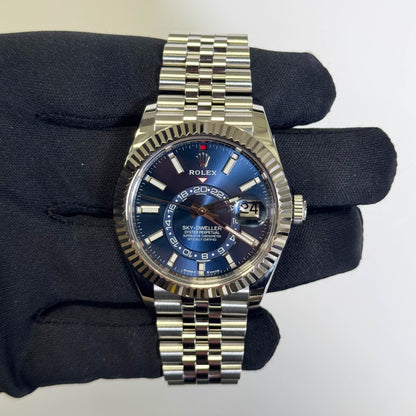 Rolex Sky-Dweller 42mm Blue Dial Watch Ref# 336934 - Happy Jewelers Fine Jewelry Lifetime Warranty