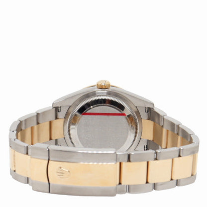 Rolex Datejust Yellow Gold & Stainless Steel 36mm Factory Black Diamond Dial Watch Reference# 126283RBR - Happy Jewelers Fine Jewelry Lifetime Warranty