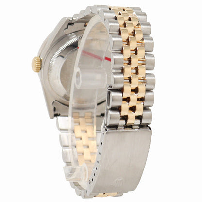 Rolex Datejust Two Tone Yellow Gold & Steel 36mm Champagne Diamond Dial Watch Reference#: 16233 - Happy Jewelers Fine Jewelry Lifetime Warranty