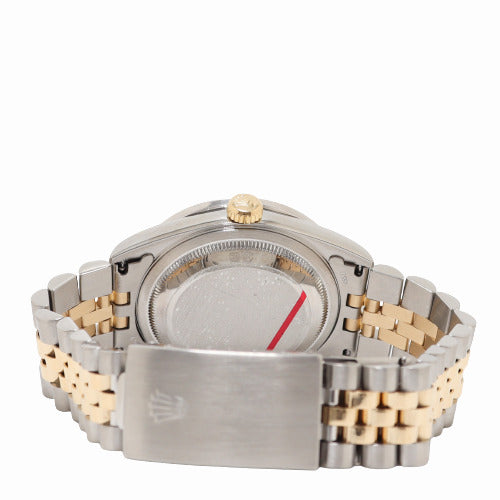 Rolex Datejust Two Tone Yellow Gold & Steel 36mm Champagne Diamond Dial Watch Reference#: 16233 - Happy Jewelers Fine Jewelry Lifetime Warranty