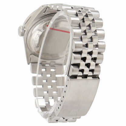 Rolex Day Date Stainless Steel 36mm Custom White MOP Diamond Dial Watch Reference# 16030 - Happy Jewelers Fine Jewelry Lifetime Warranty