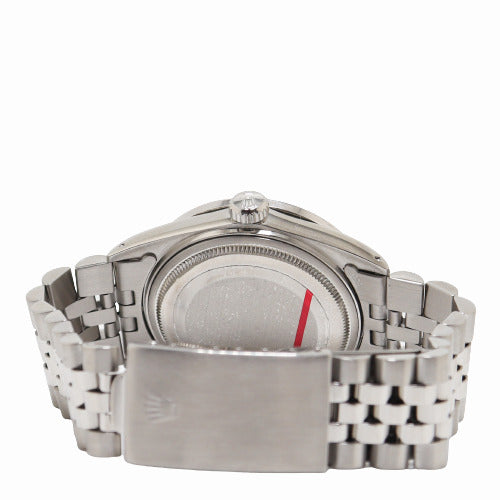 Rolex Day Date Stainless Steel 36mm Custom White MOP Diamond Dial Watch Reference# 16030 - Happy Jewelers Fine Jewelry Lifetime Warranty