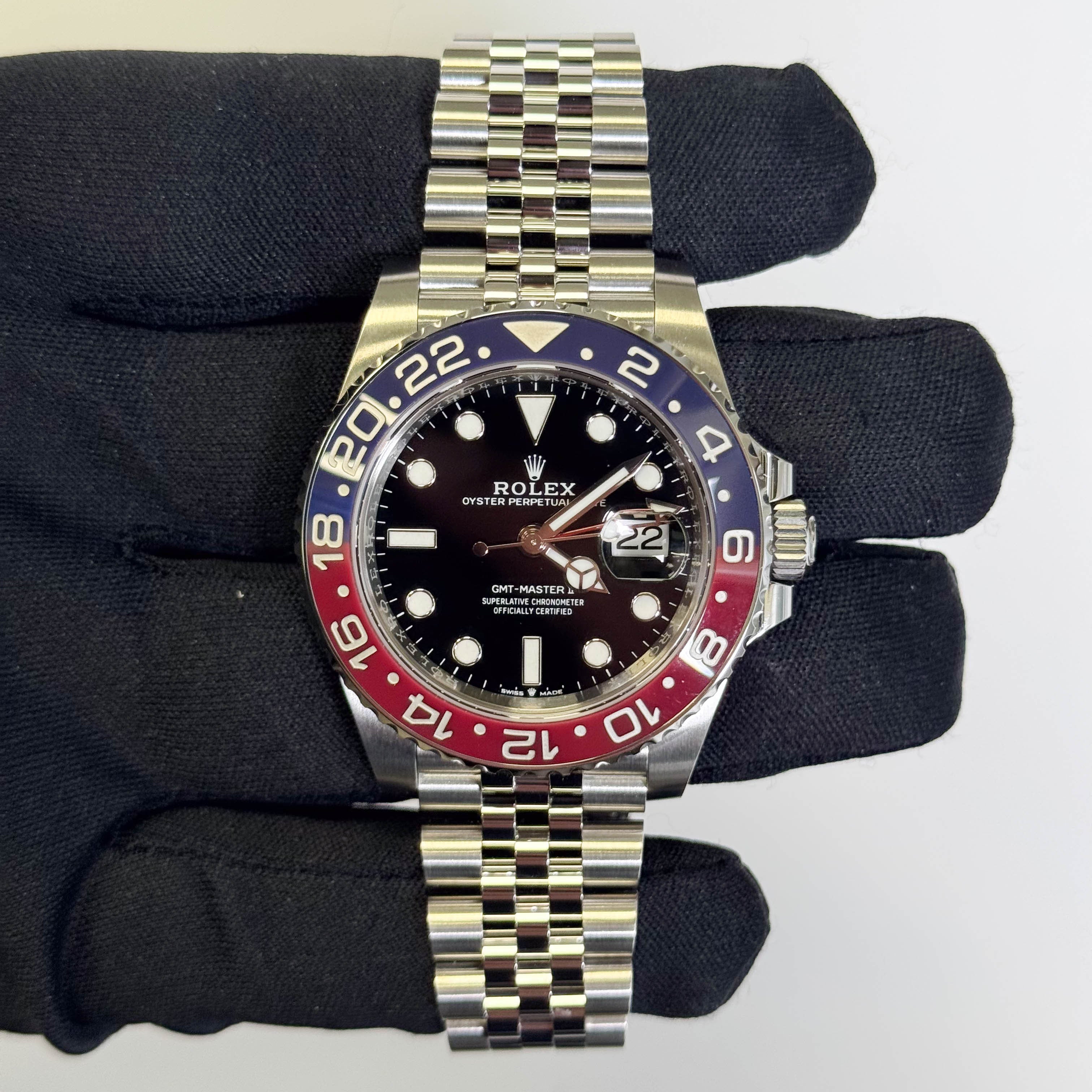 Rolex GMT-Master II 40mm Black Dial Watch Ref# 126710BLRO