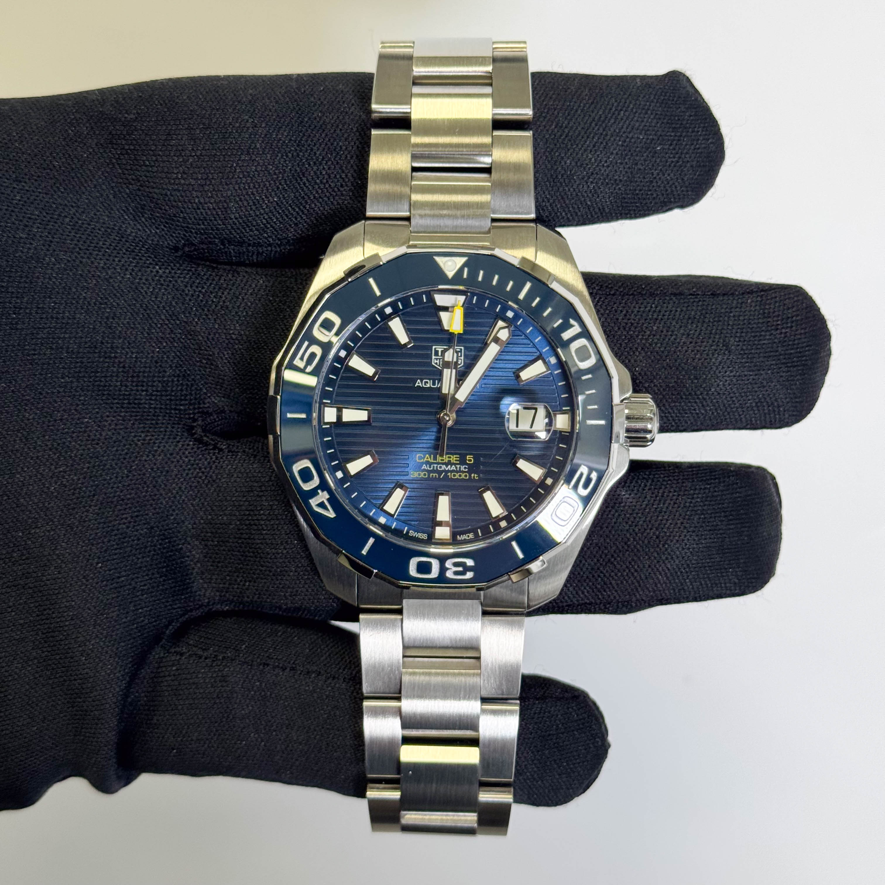 Tag Heuer Aquaracer 43mm Blue Dial Watch Ref# WAY201B.BA0927