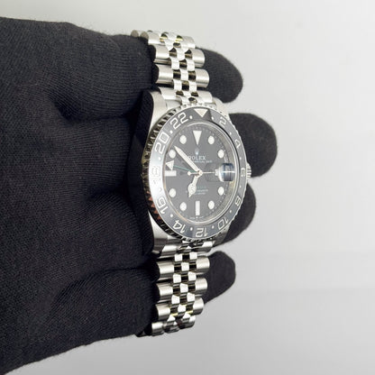 Rolex GMT-Master II 40mm Black Dial Watch Ref# 126710GRNR