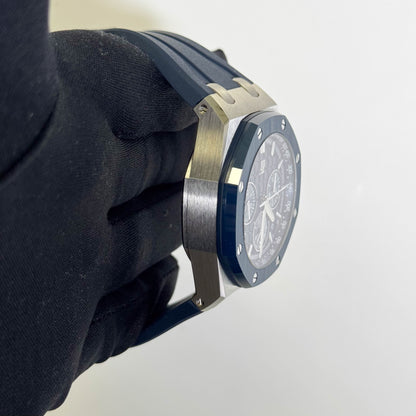 Audemars Piguet Royal Oak 44mm Blue Dial Watch Ref# 26420SO.OO.A029VE.01 - Happy Jewelers Fine Jewelry Lifetime Warranty