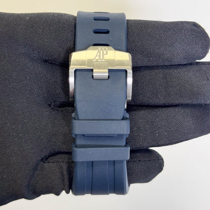 Audemars Piguet Royal Oak 44mm Blue Dial Watch Ref# 26420SO.OO.A029VE.01 - Happy Jewelers Fine Jewelry Lifetime Warranty