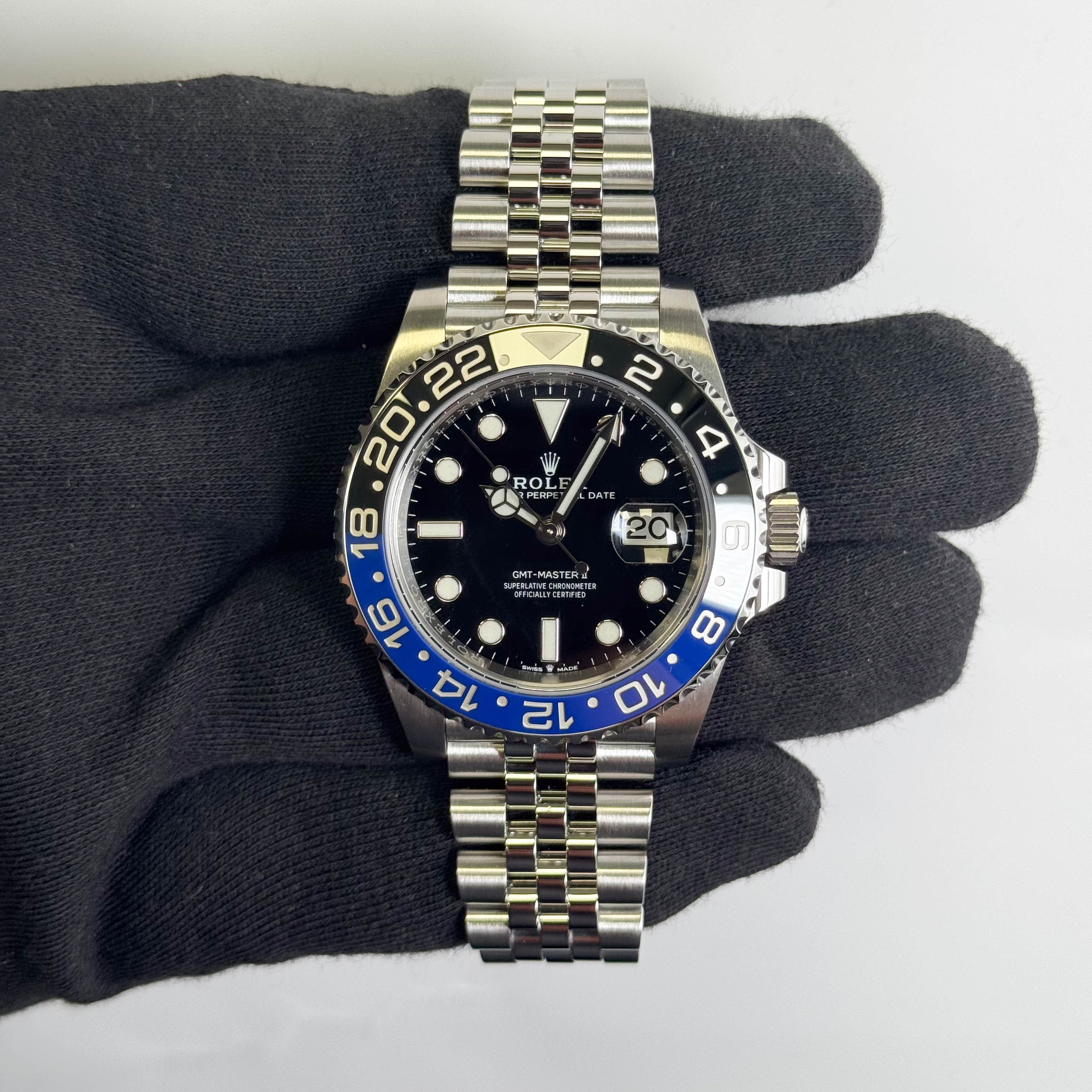 Rolex GMT-Master II "Batgirl" 40mm Black Dial Watch Ref# 126710BLNR
