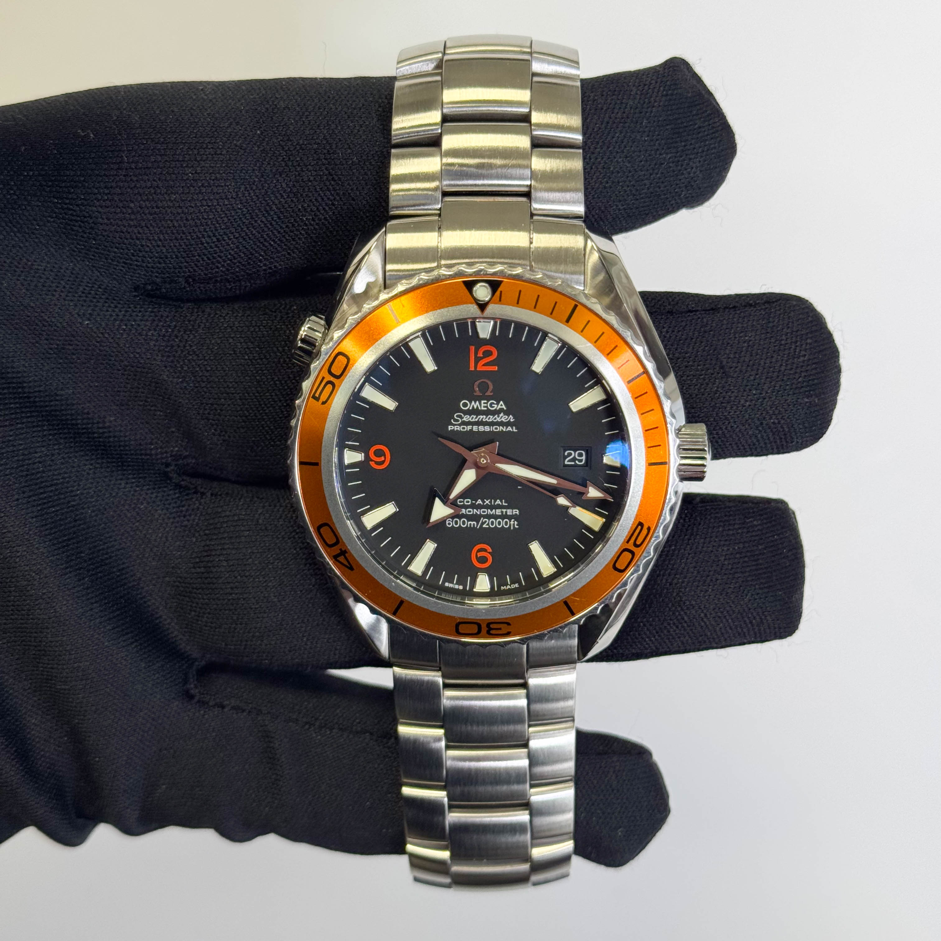 Omega Seamaster 42mm Black Dial Watch Ref# 2209.50.00 - Happy Jewelers Fine Jewelry Lifetime Warranty