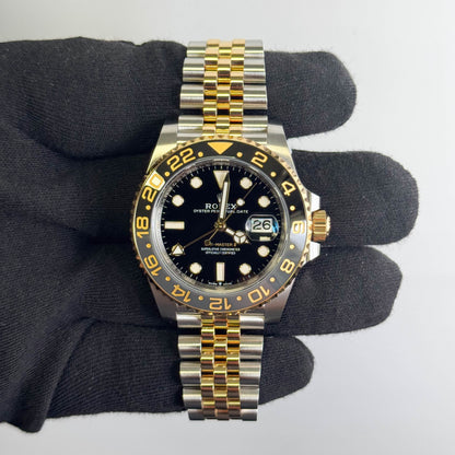 Rolex GMT-Master II 40mm Black Dial Watch Ref# 126713GRNR