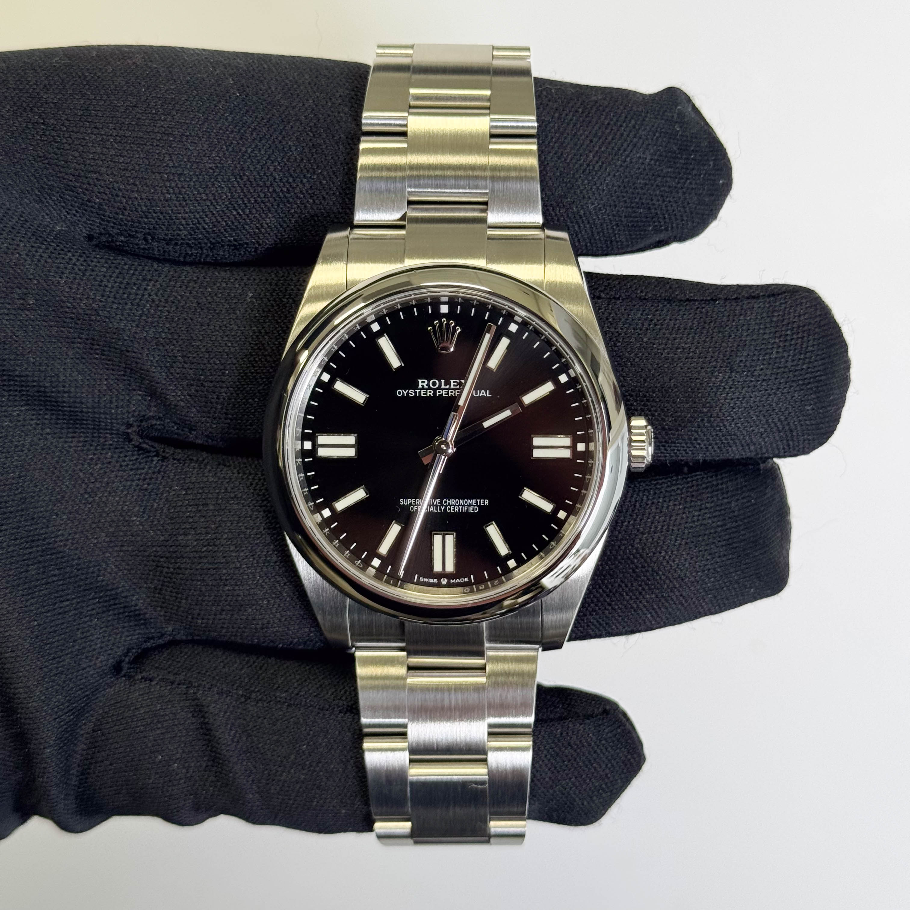 Rolex Oyster Perpetual 41mm Black Dial Watch Ref# 124300