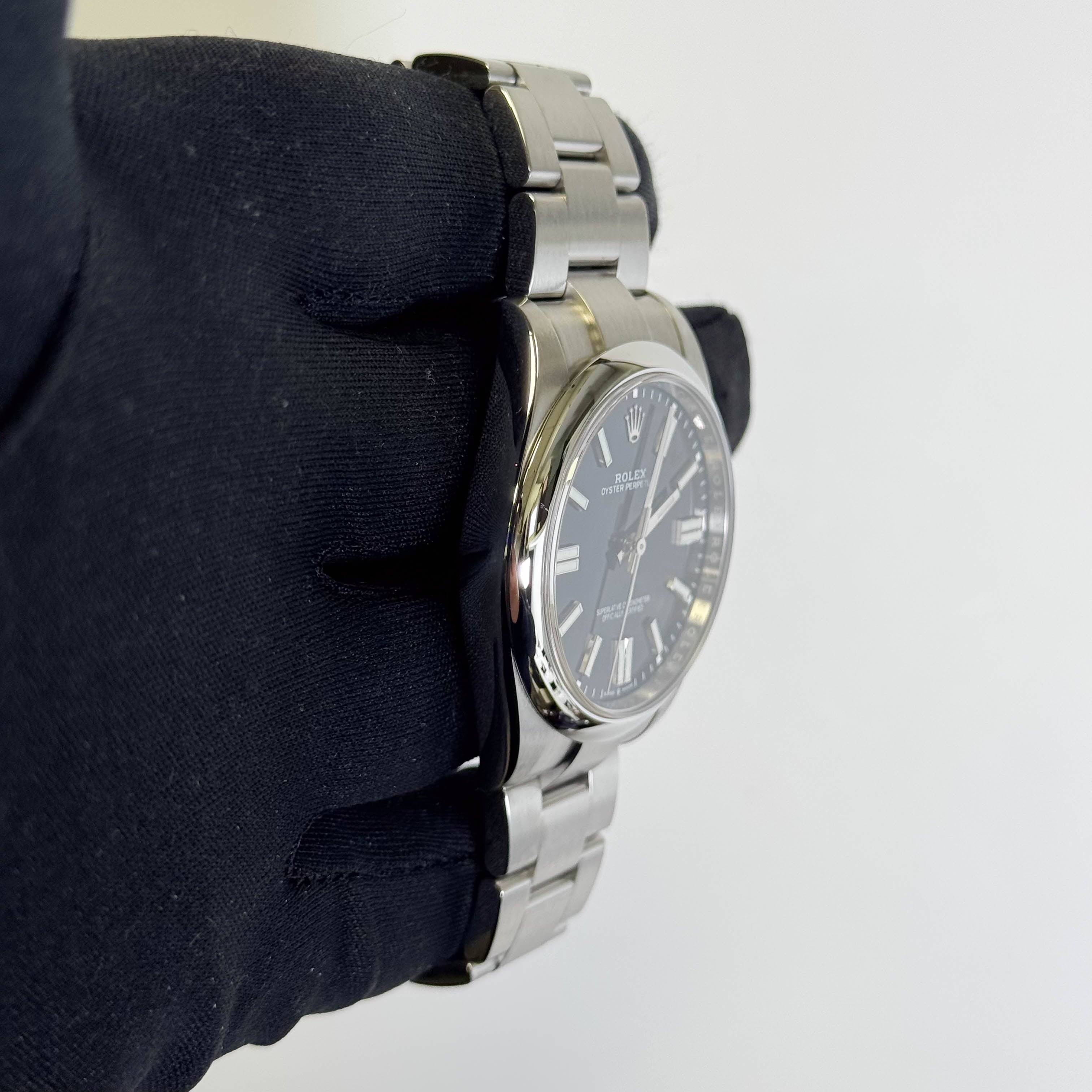 Rolex Oyster Perpetual 41mm Black Dial Watch Ref# 124300