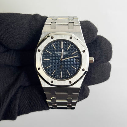 Audemars Piguet Royal Oak "Jumbo" 39mm Blue Dial Watch Ref# 15202ST.OO.1240ST.01