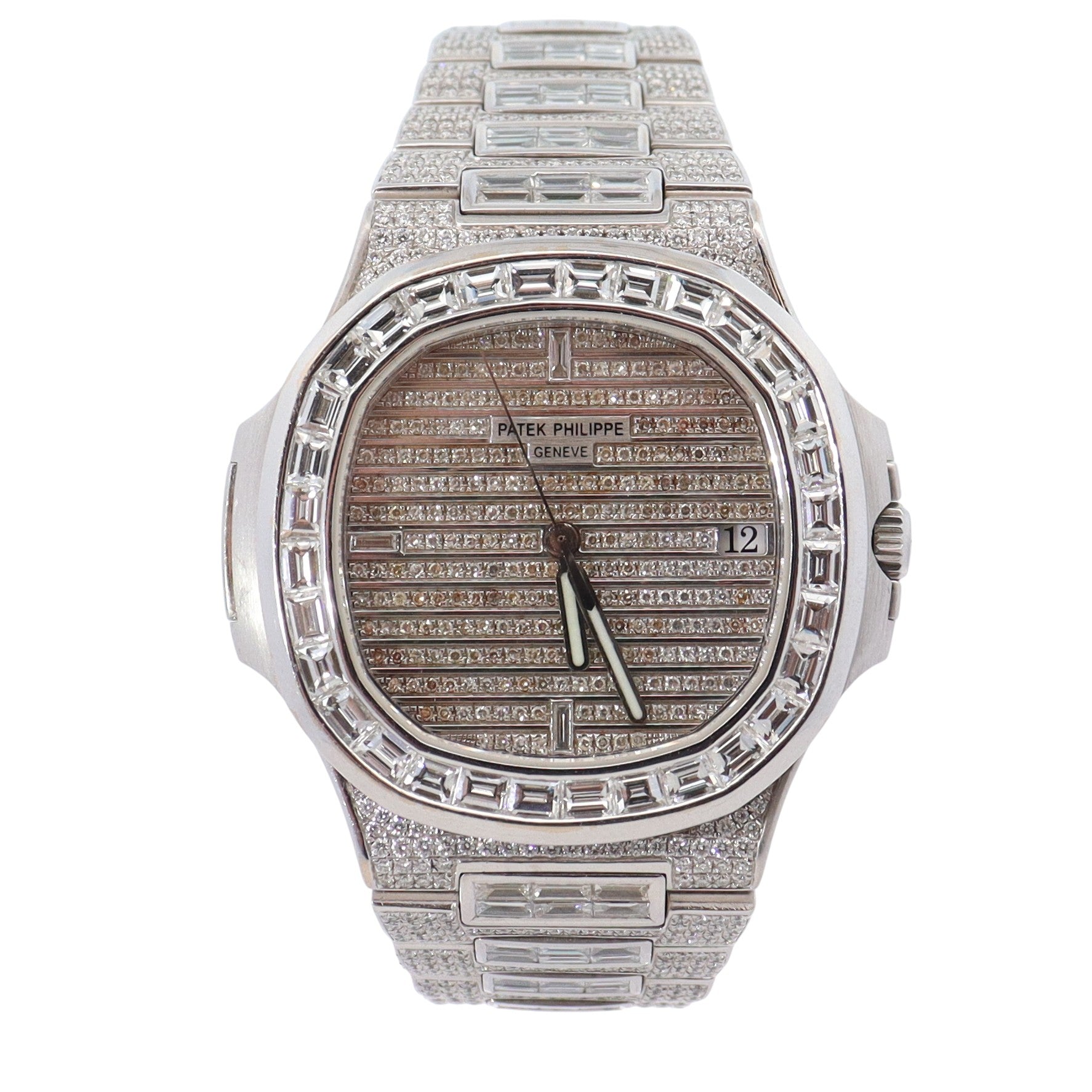 Patek Philippe Nautilus 40mm Pave Dial Watch Ref# 5711 - Happy Jewelers Fine Jewelry Lifetime Warranty