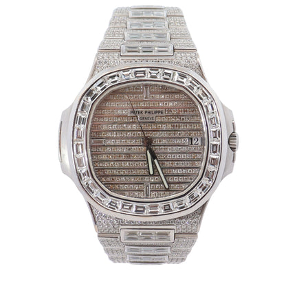 Patek Philippe Nautilus 40mm Pave Dial Watch Ref# 5711 - Happy Jewelers Fine Jewelry Lifetime Warranty