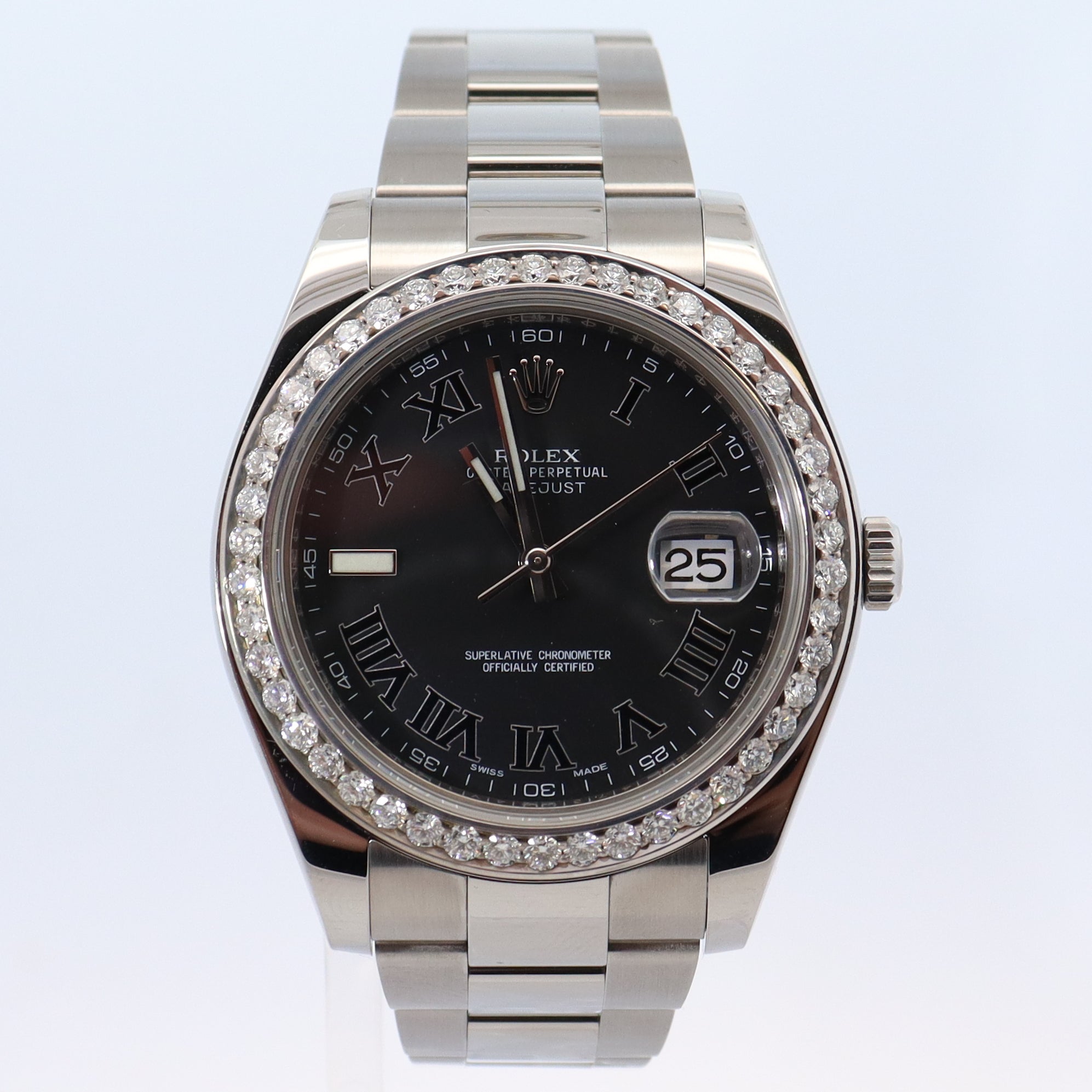 Rolex Datejust 41mm Grey Dial Watch Ref# 116334 - Happy Jewelers Fine Jewelry Lifetime Warranty