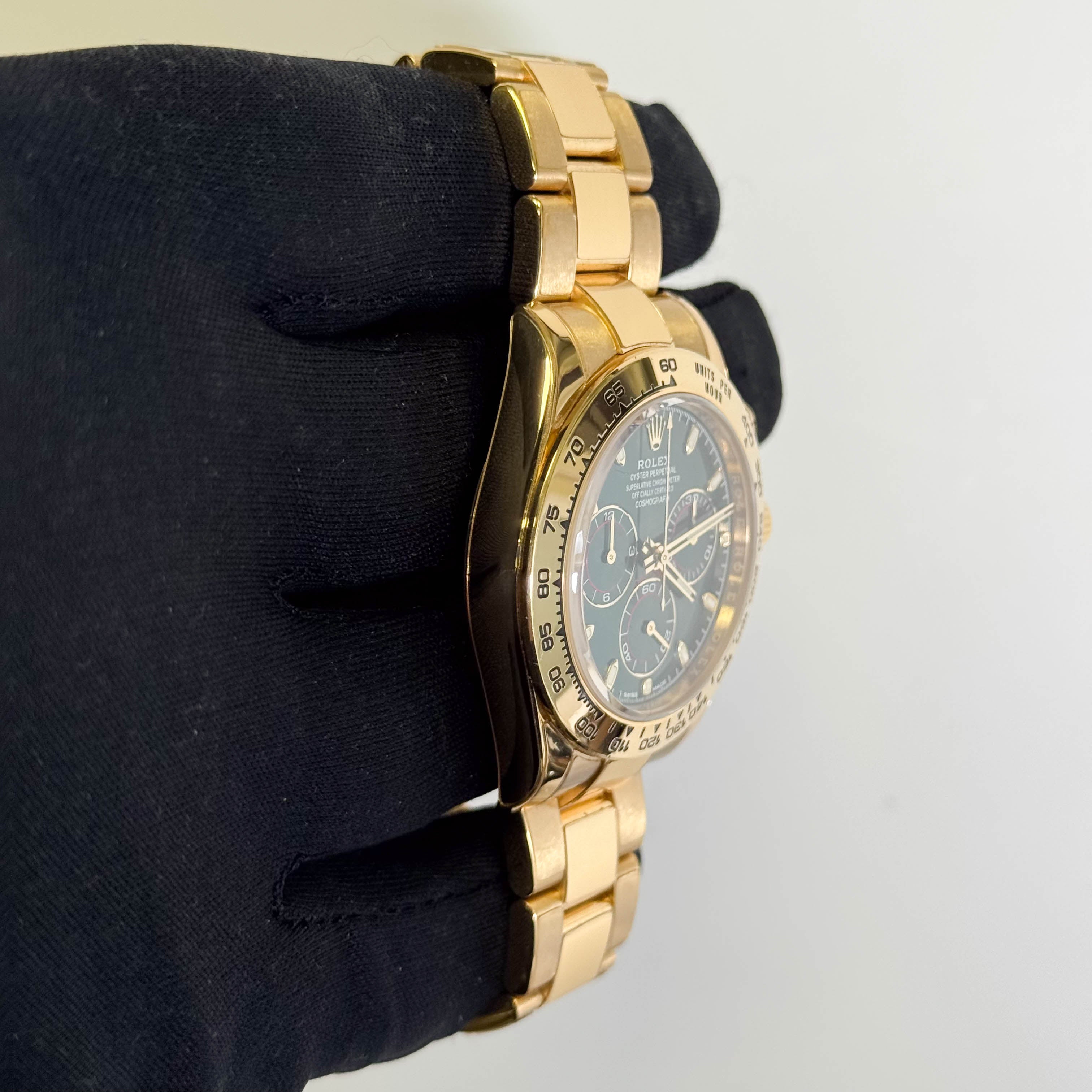 Rolex Daytona 40mm Green Chronograph Stick Dial "John Mayer" Watch Ref# 116508