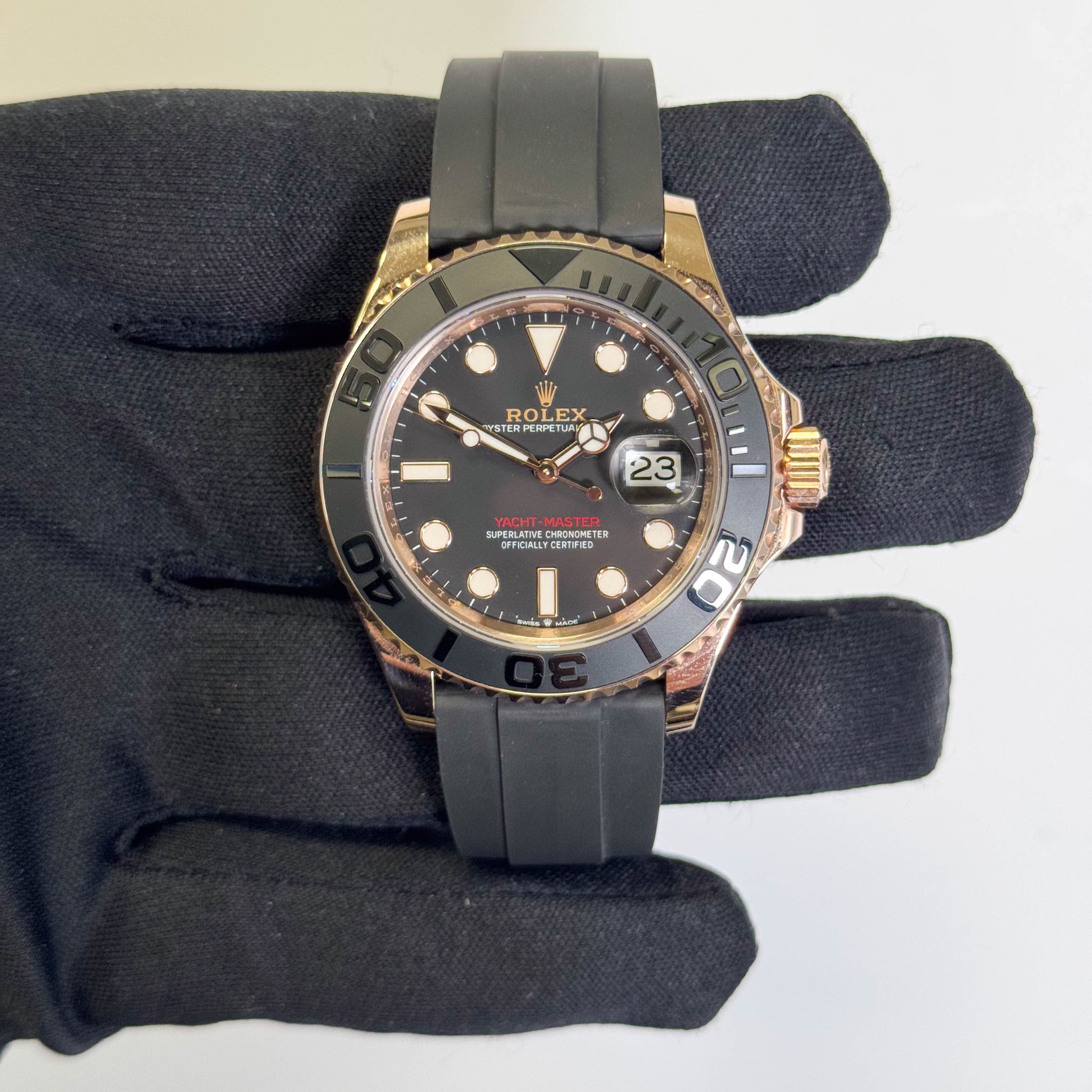 Rolex Yacht-Master 40mm Black Dial Watch Ref# 126655 - Happy Jewelers Fine Jewelry Lifetime Warranty