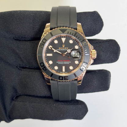 Rolex Yacht-Master 40mm Black Dial Watch Ref# 126655 - Happy Jewelers Fine Jewelry Lifetime Warranty