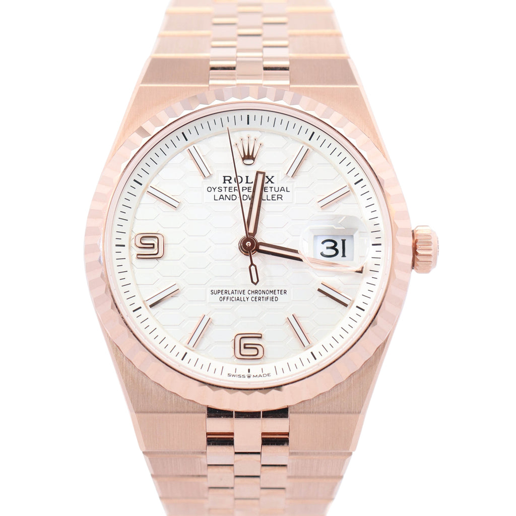 Rolex Land-Dweller 36mm White Dial Watch Ref# 127235 – Happy Jewelers