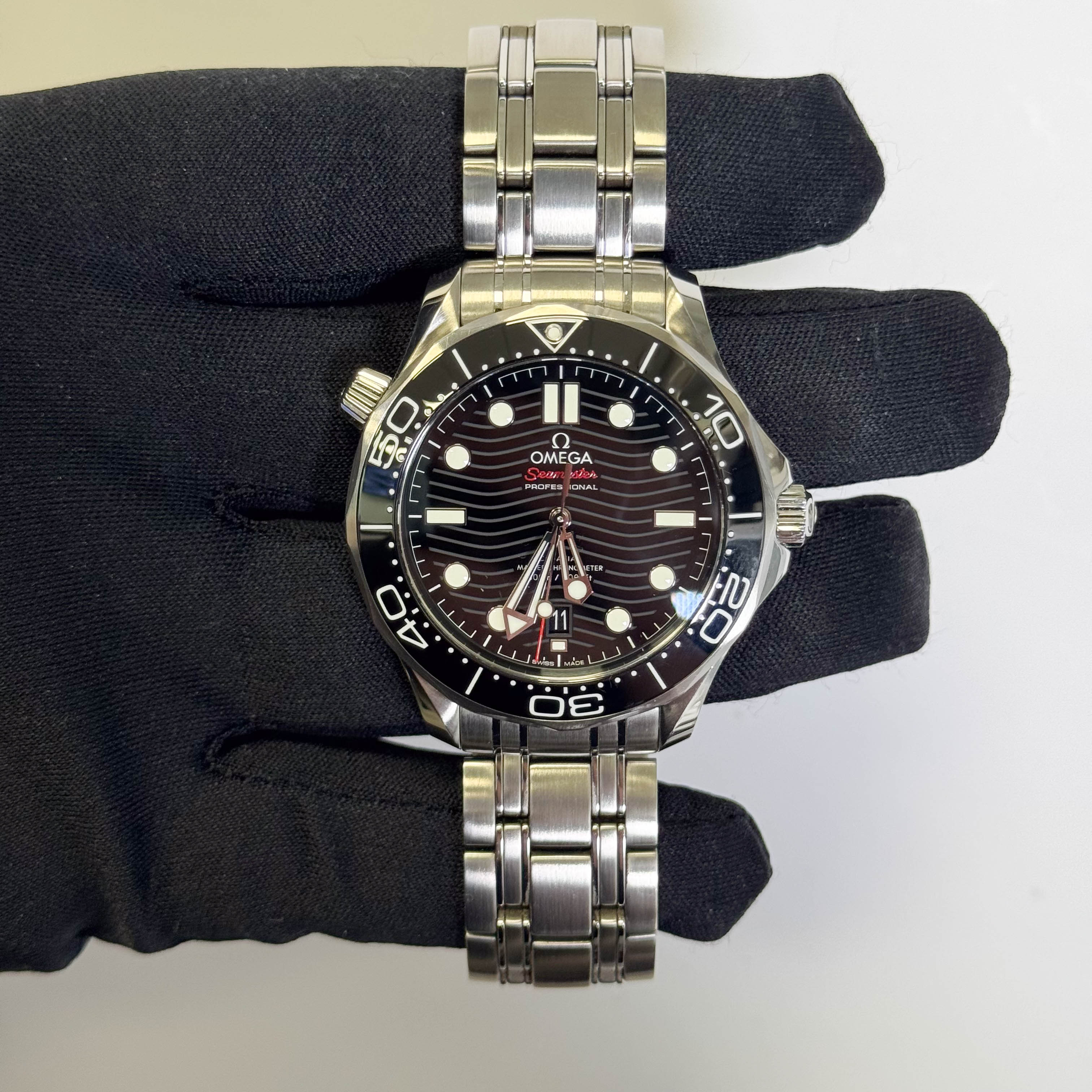 Omega Seamaster 42mm Black Dial Watch Ref# 210.30.42.20.01.001 - Happy Jewelers Fine Jewelry Lifetime Warranty