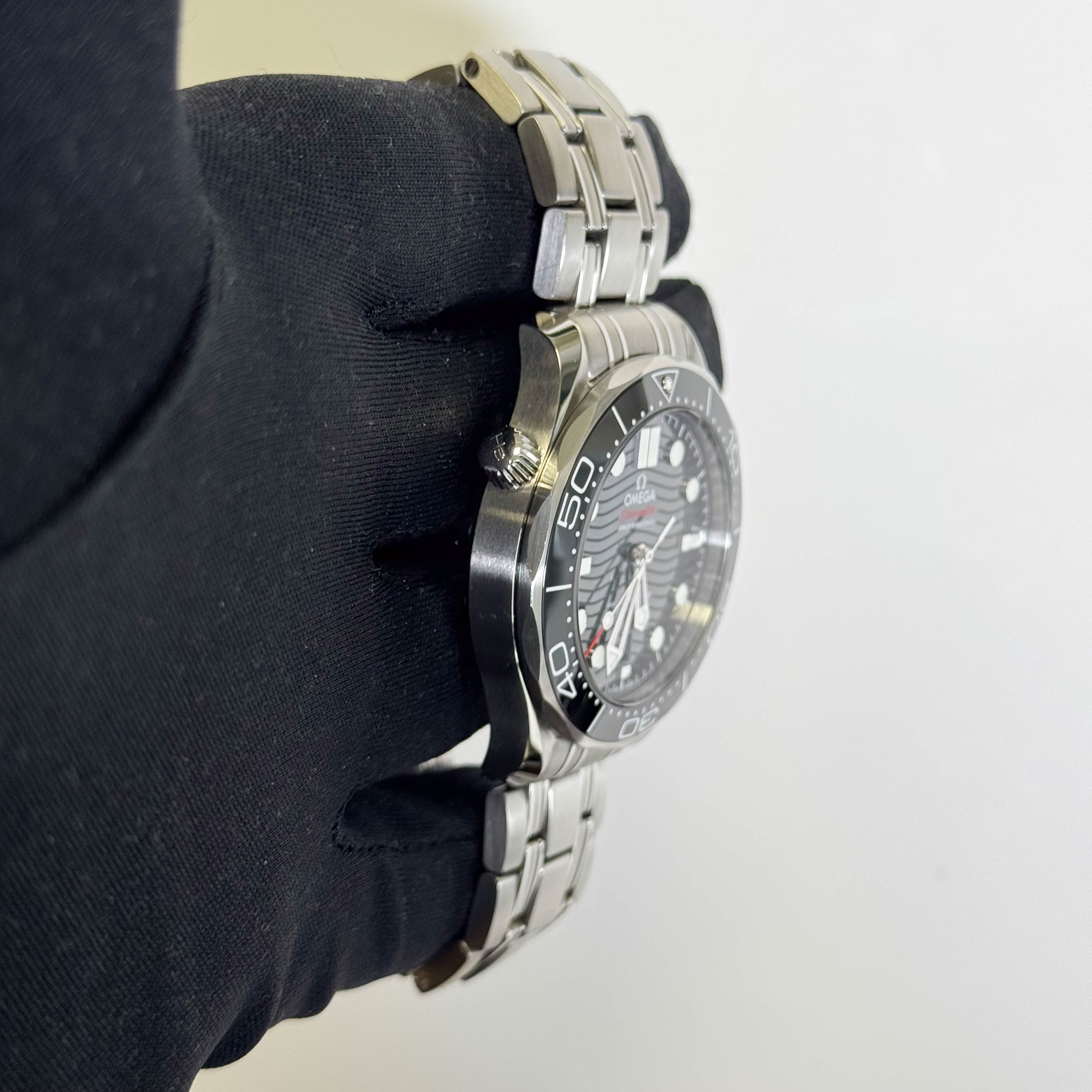 Omega Seamaster 42mm Black Dial Watch Ref# 210.30.42.20.01.001 - Happy Jewelers Fine Jewelry Lifetime Warranty