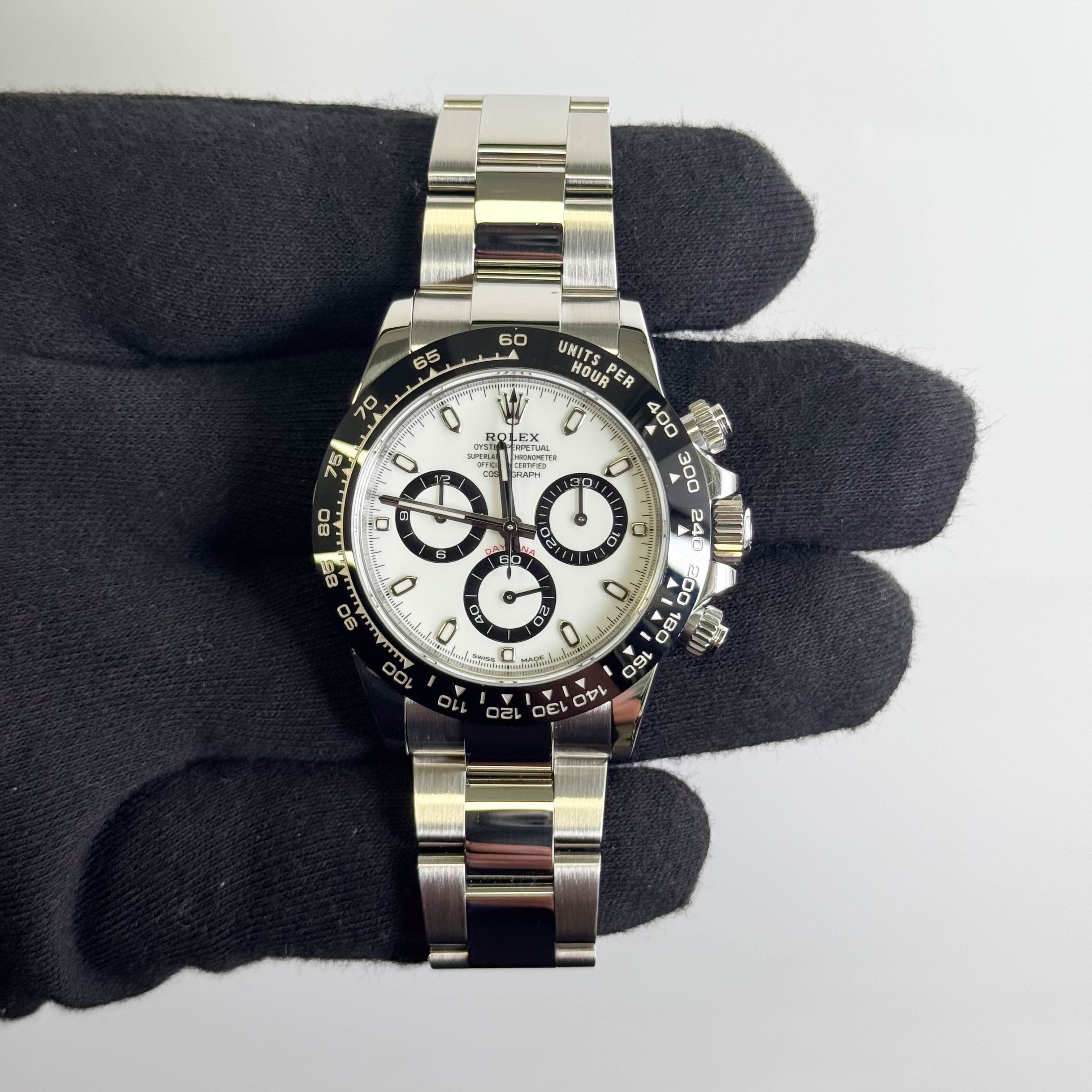 Rolex Daytona 40mm White Dial Watch Ref# 116500LN
