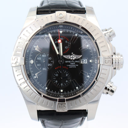 Breitling Super Avenger 48mm Black Dial Watch Ref# A13370 - Happy Jewelers Fine Jewelry Lifetime Warranty