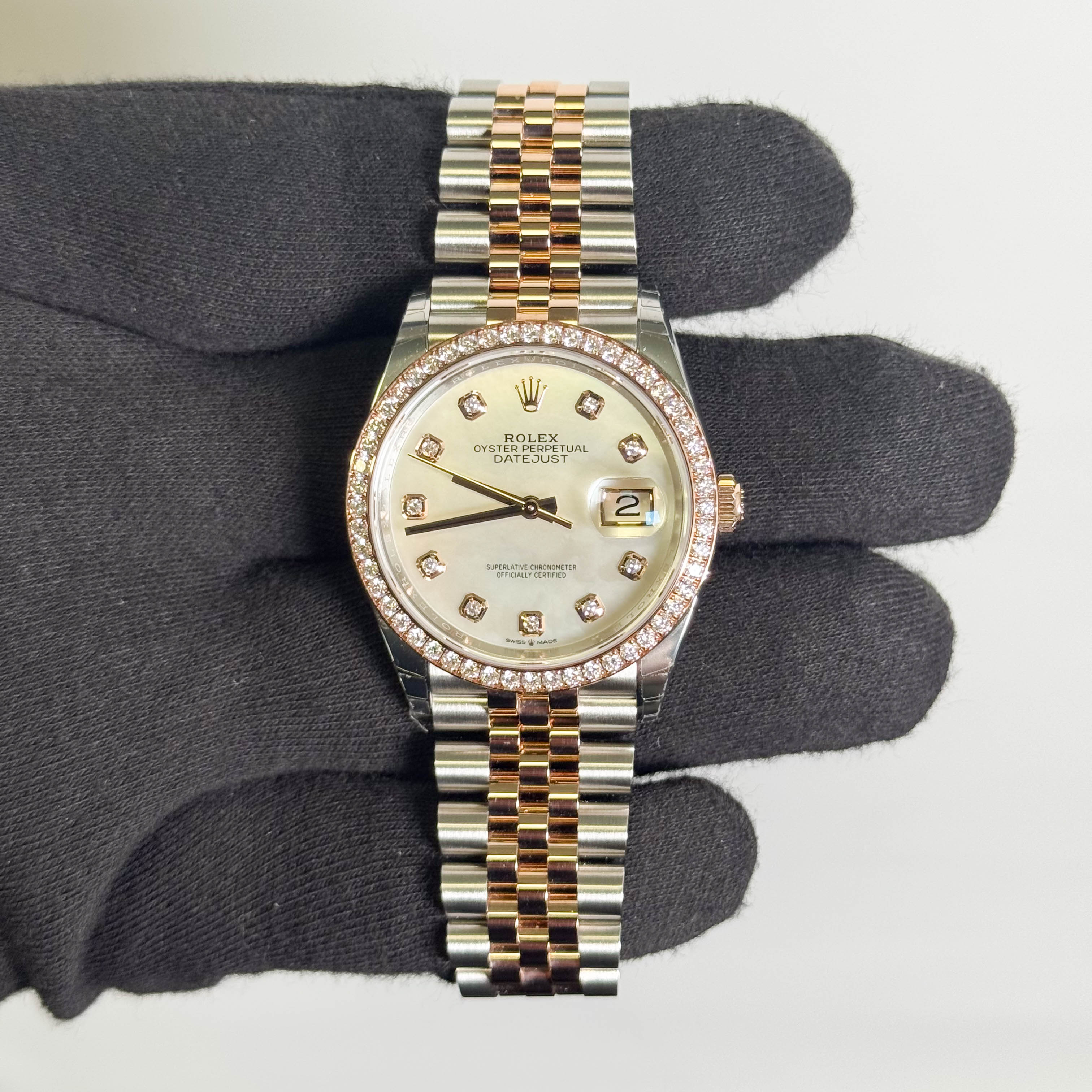 Rolex Datejust 36mm MOP Dial Watch Ref# 126281RBR