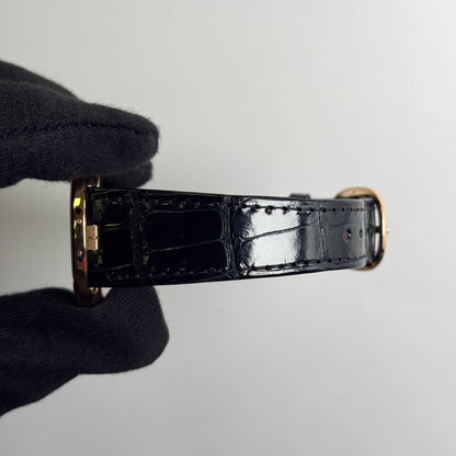 Patek Philippe Golden Ellipse 34.5x39.5mm Black Dial Watch Ref# 5738R-001
