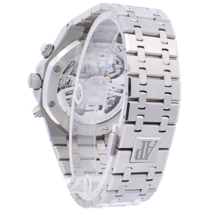 Audemars Piguet Royal Oak "50th Anniversary" 41mm White Chronograph Dial Watch Reference# 26240ST.OO.1320ST.03 - Happy Jewelers Fine Jewelry Lifetime Warranty