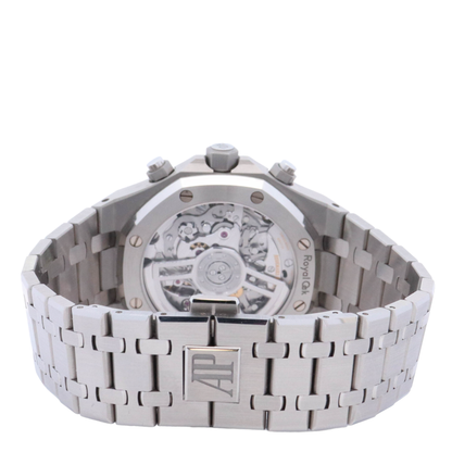 Audemars Piguet Royal Oak "50th Anniversary" 41mm White Chronograph Dial Watch Reference# 26240ST.OO.1320ST.03 - Happy Jewelers Fine Jewelry Lifetime Warranty