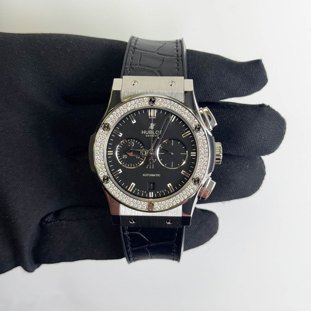Hublot Classic Fusion 42mm Black Dial Watch Ref# 541.NX.1170.LR.1104 - Happy Jewelers Fine Jewelry Lifetime Warranty