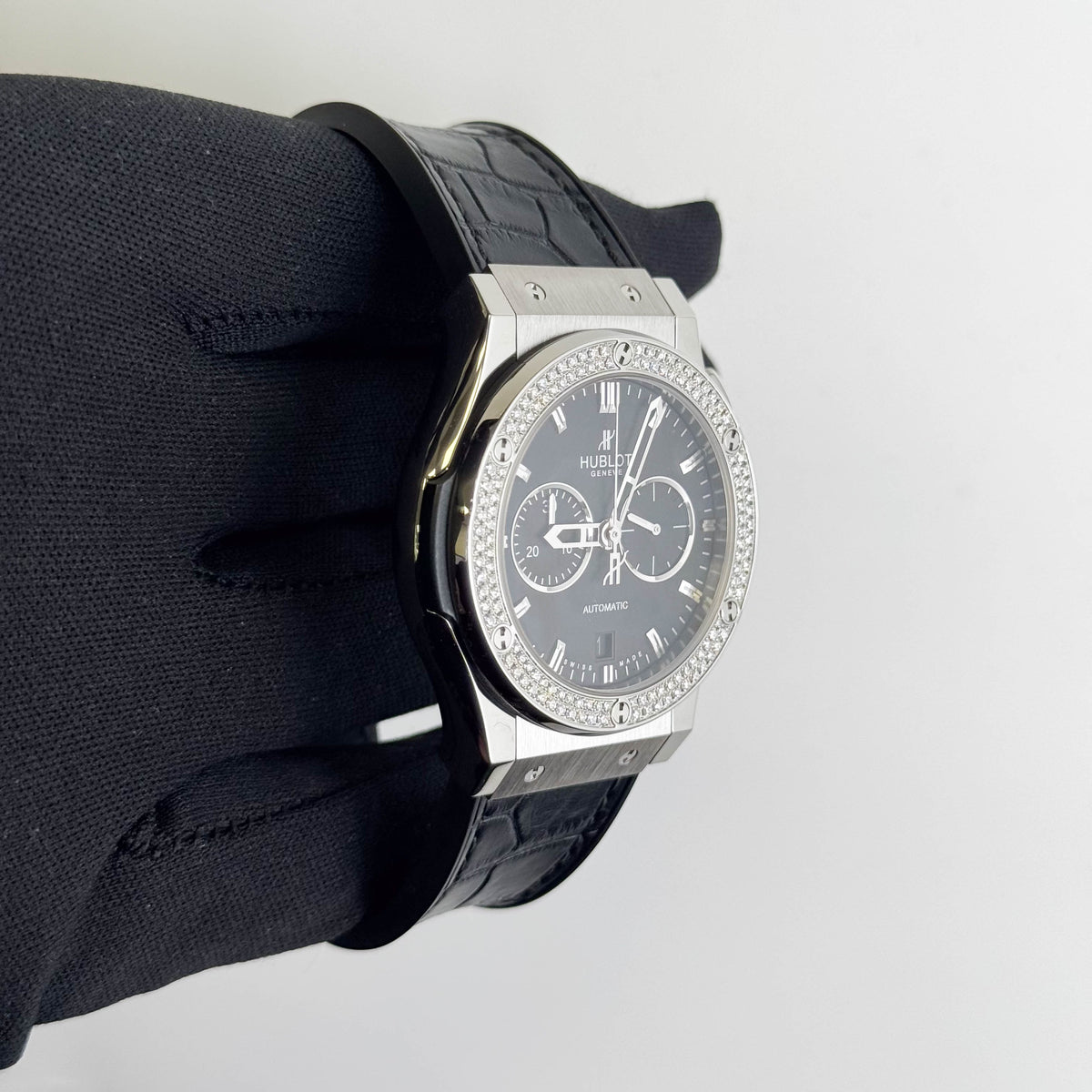 Hublot Classic Fusion 42mm Black Dial Watch Ref# 541.NX.1170.LR.1104 - Happy Jewelers Fine Jewelry Lifetime Warranty