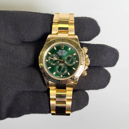 Rolex Daytona 40mm Green Dial Watch Ref: 116508