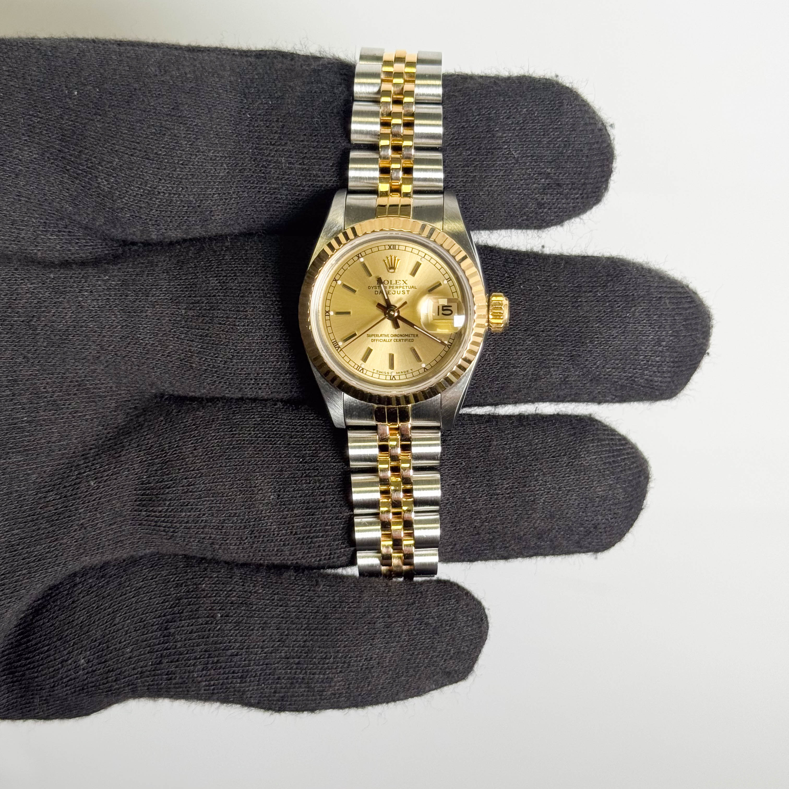 Rolex Datejust 26mm Champagne Dial Watch Ref# 69173