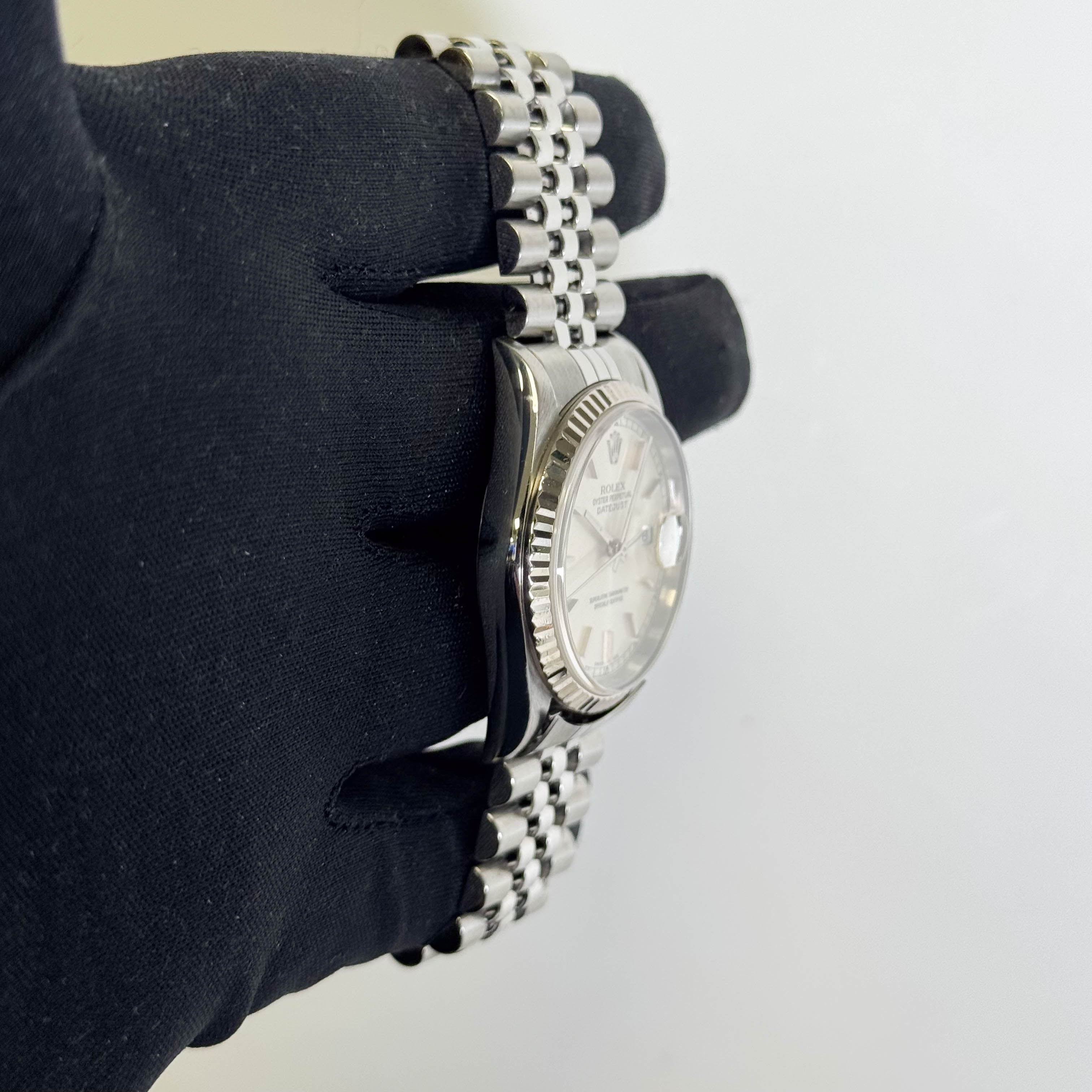 Rolex Datejust 36mm Silver Dial Watch Ref# 16234 - Happy Jewelers Fine Jewelry Lifetime Warranty