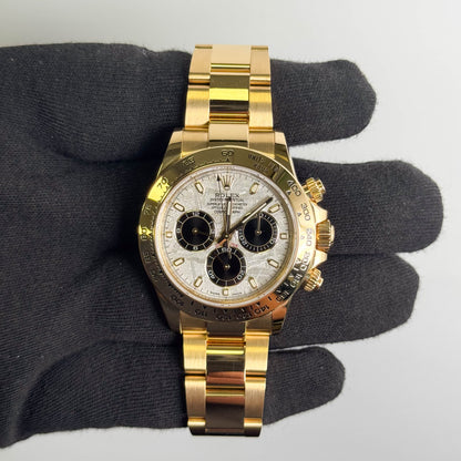 Rolex Daytona 40mm Meteorite Dial Watch Ref# 116508