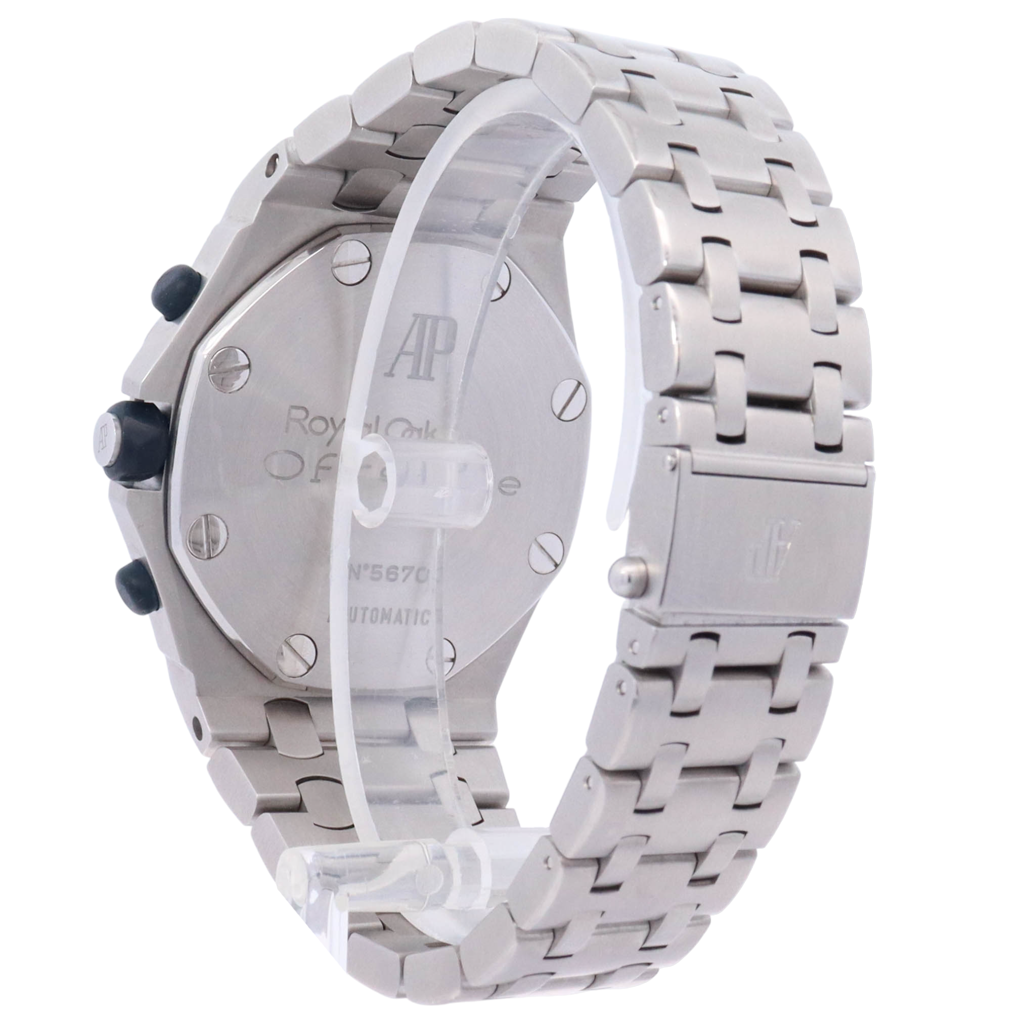 Audemars Piguet Royal Oak Offshore 42mm Stainless Steel Blue Chronograph Dial Watch Reference# 25721ST.OO.1000ST.09.A - Happy Jewelers Fine Jewelry Lifetime Warranty