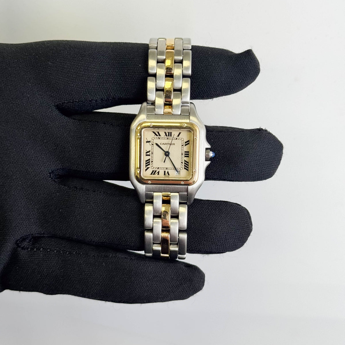 Cartier Panthere 27mm Ivory Roman Dial Watch Ref# 183949