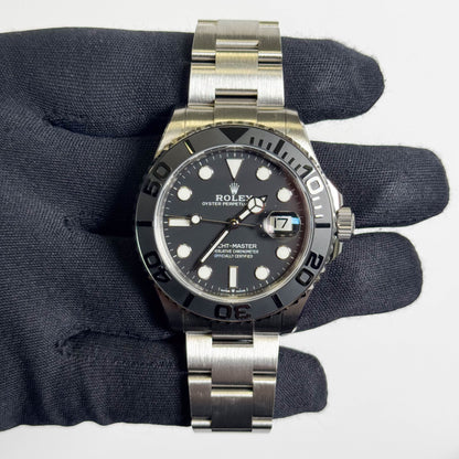 Rolex Yacht-Master 42mm Black Dial Watch Ref# 226627 - Happy Jewelers Fine Jewelry Lifetime Warranty