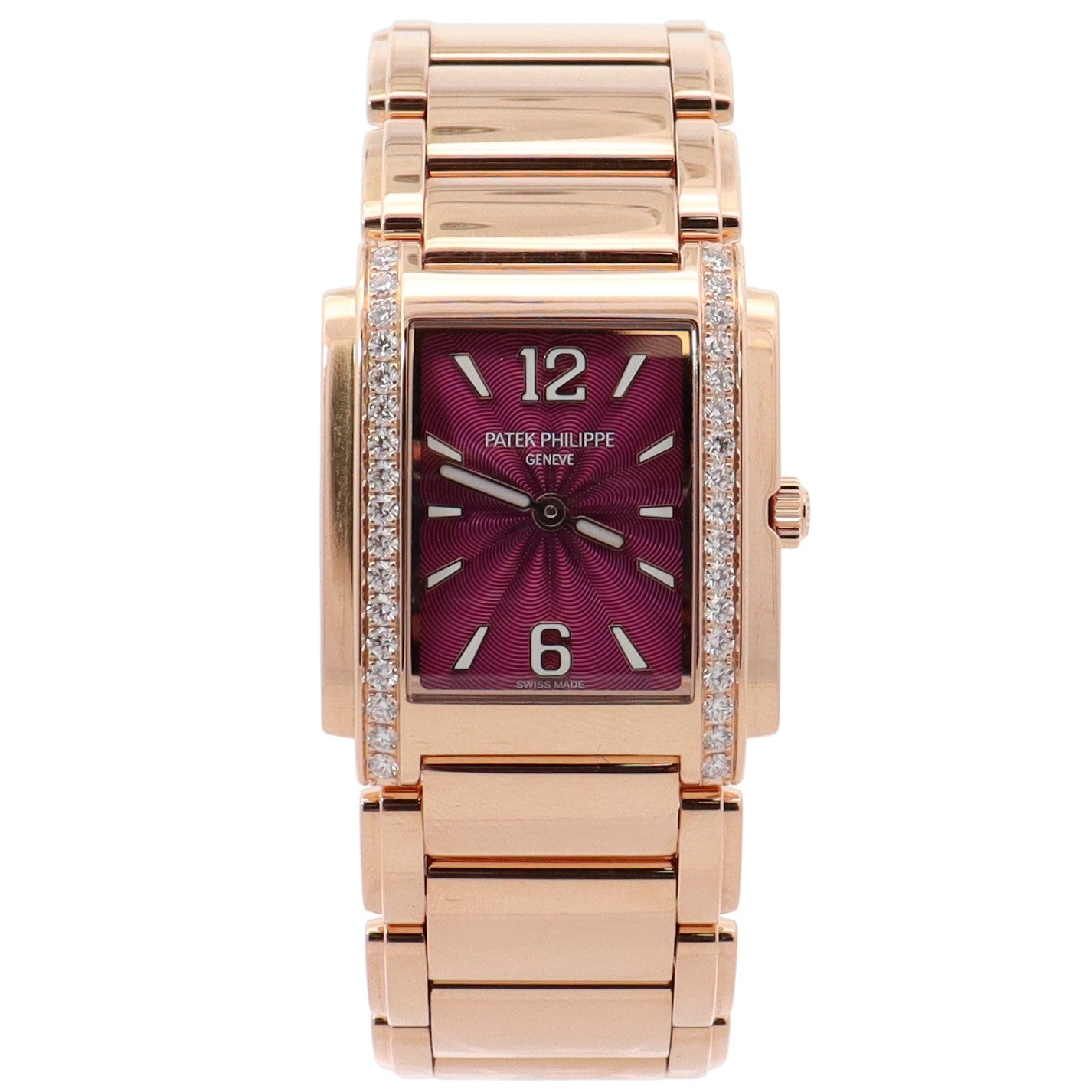Patek Philippe Twenty-4 25mm Purple Dial Watch Ref# 4910/1201R-010 - Happy Jewelers Fine Jewelry Lifetime Warranty