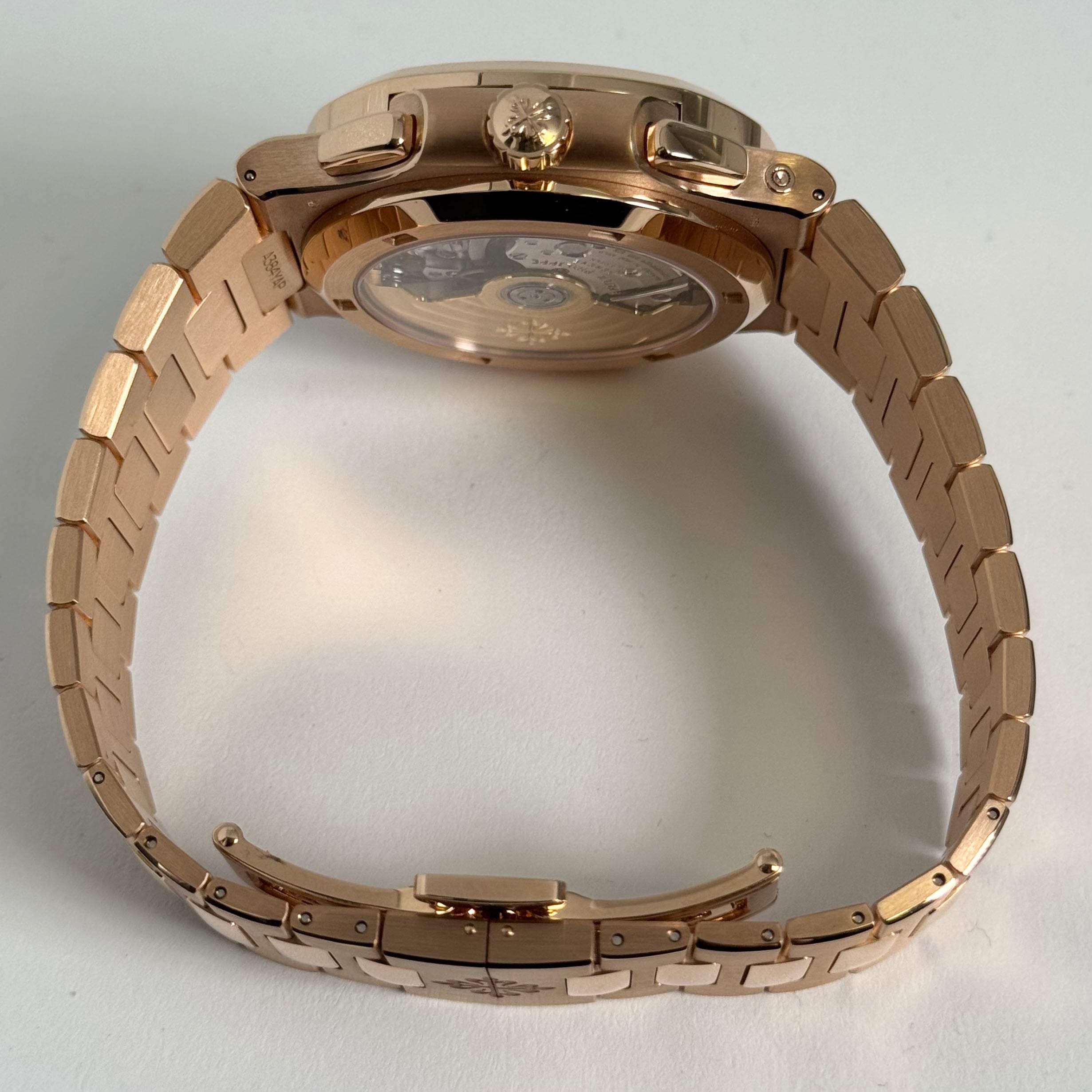 Patek Philippe Nautilus 40.5mm Rose Gold Blue Dial Watch Ref# 5990/1R-001